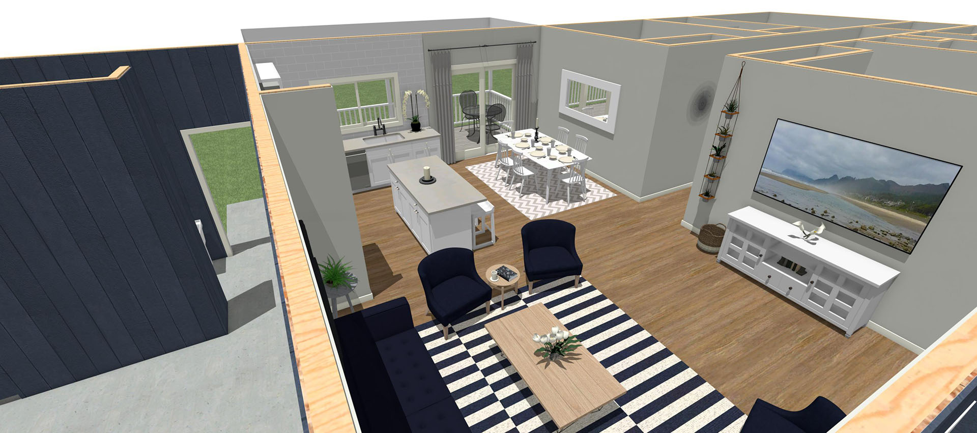 Hale Mauloa floor plan living room