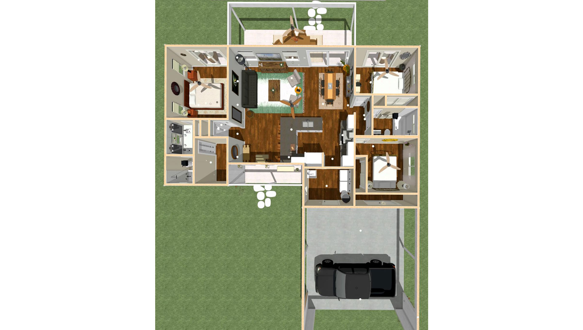 Floor plan view of house