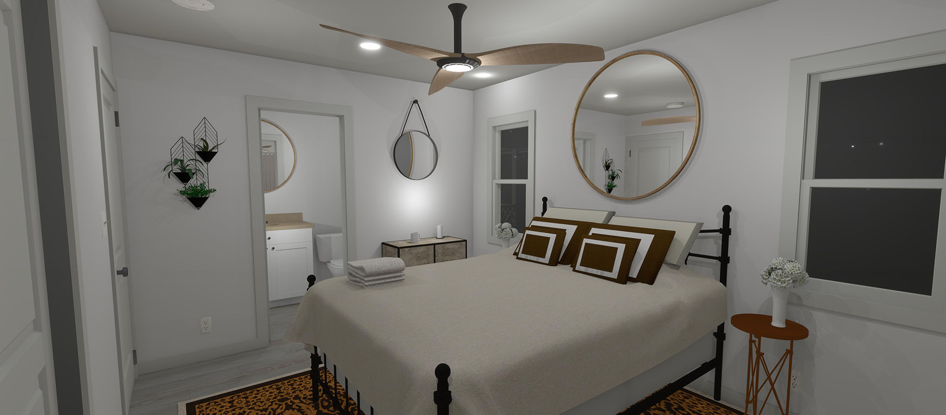 Maluhia interior master bedroom