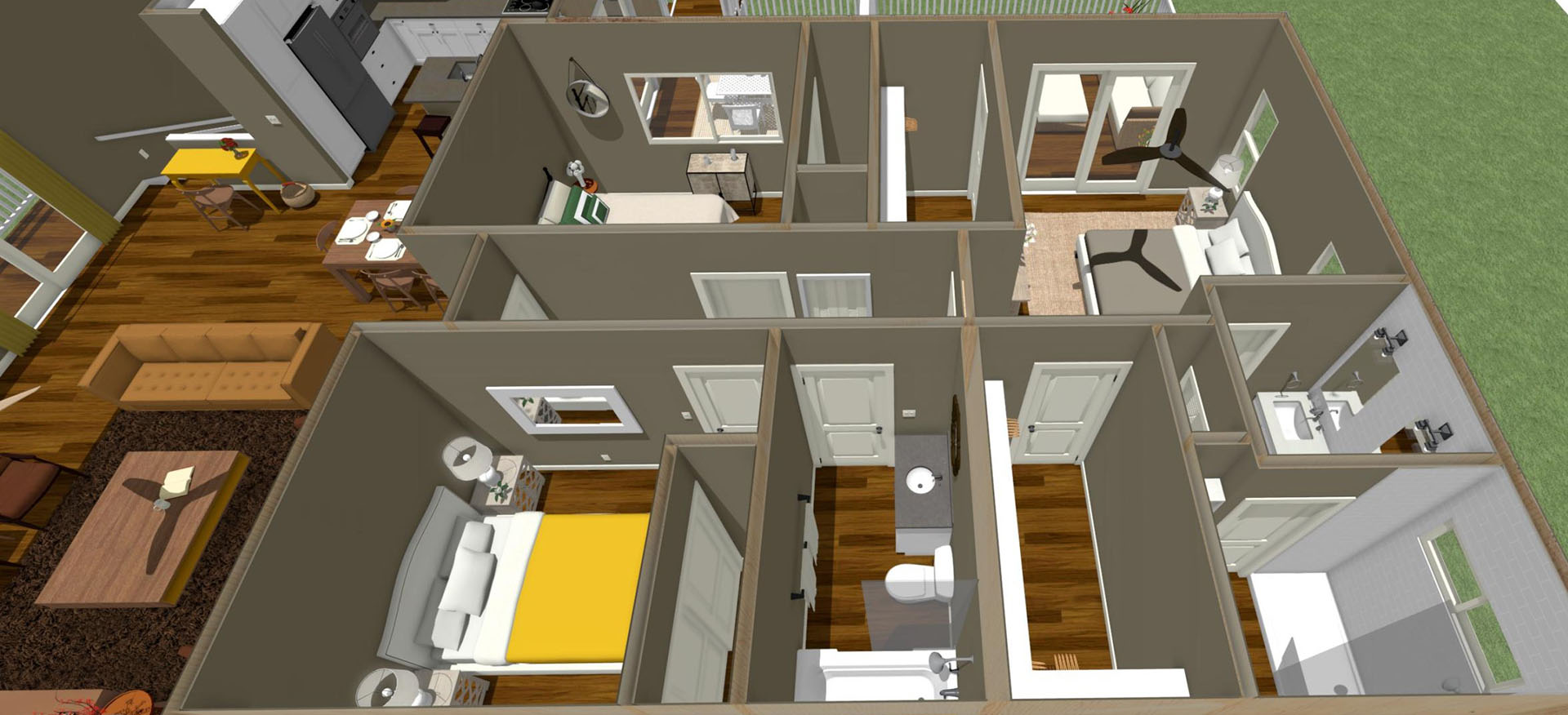 Nohona floor plan overview of main dwelling 2nd floor