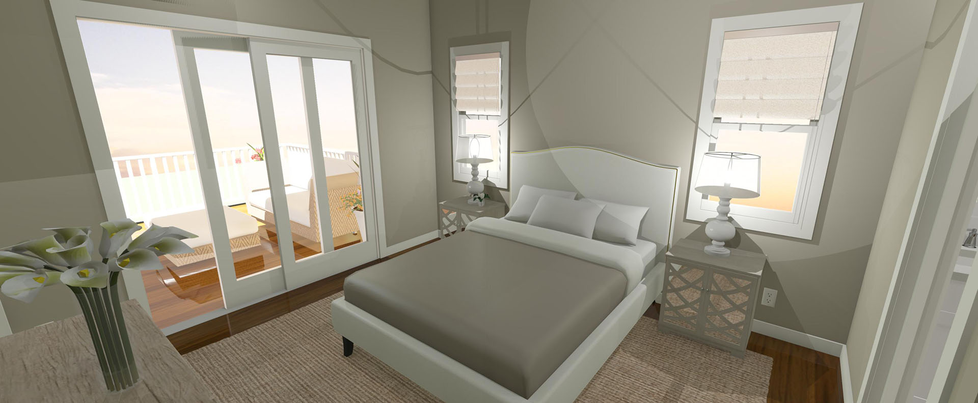 Nohona interior master bedroom