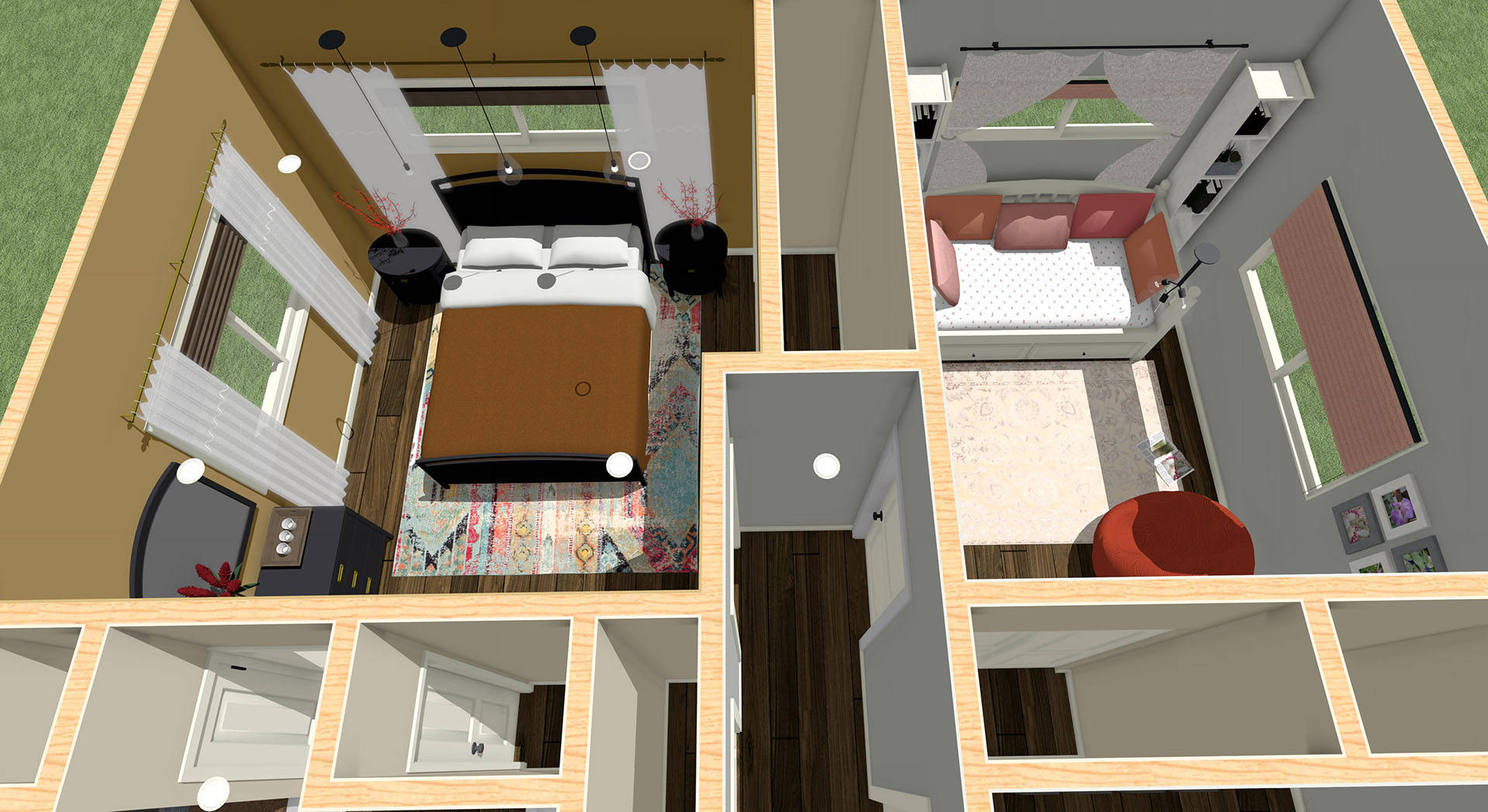 Pikake floor plan overview bedrooms