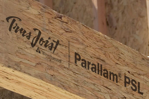 Weyerhaeuser Parallam PSL wood